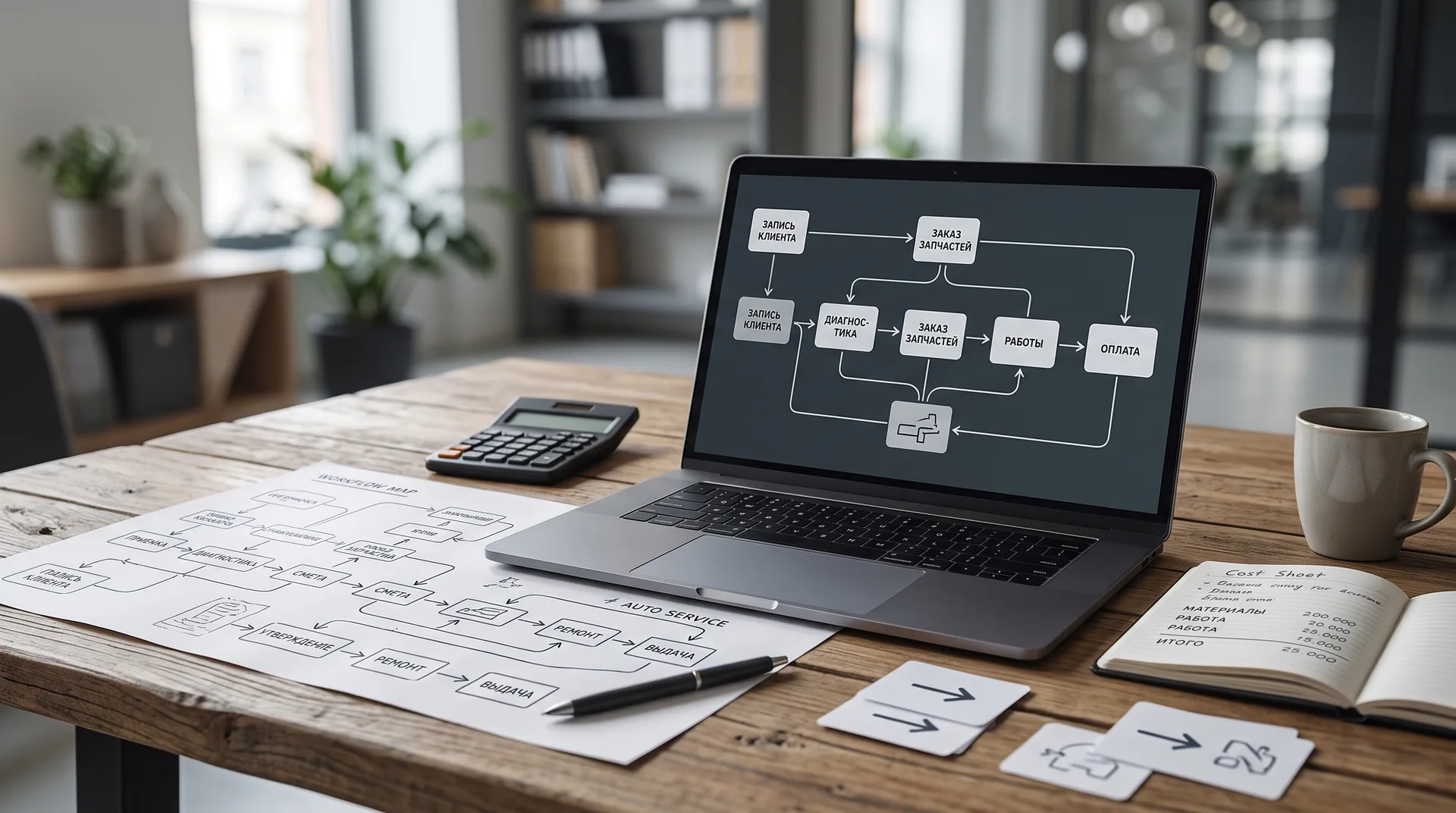 Рабочая сцена к материалу «Crm для автосервиса создать: как привязать решение к бизнес-сценарию»