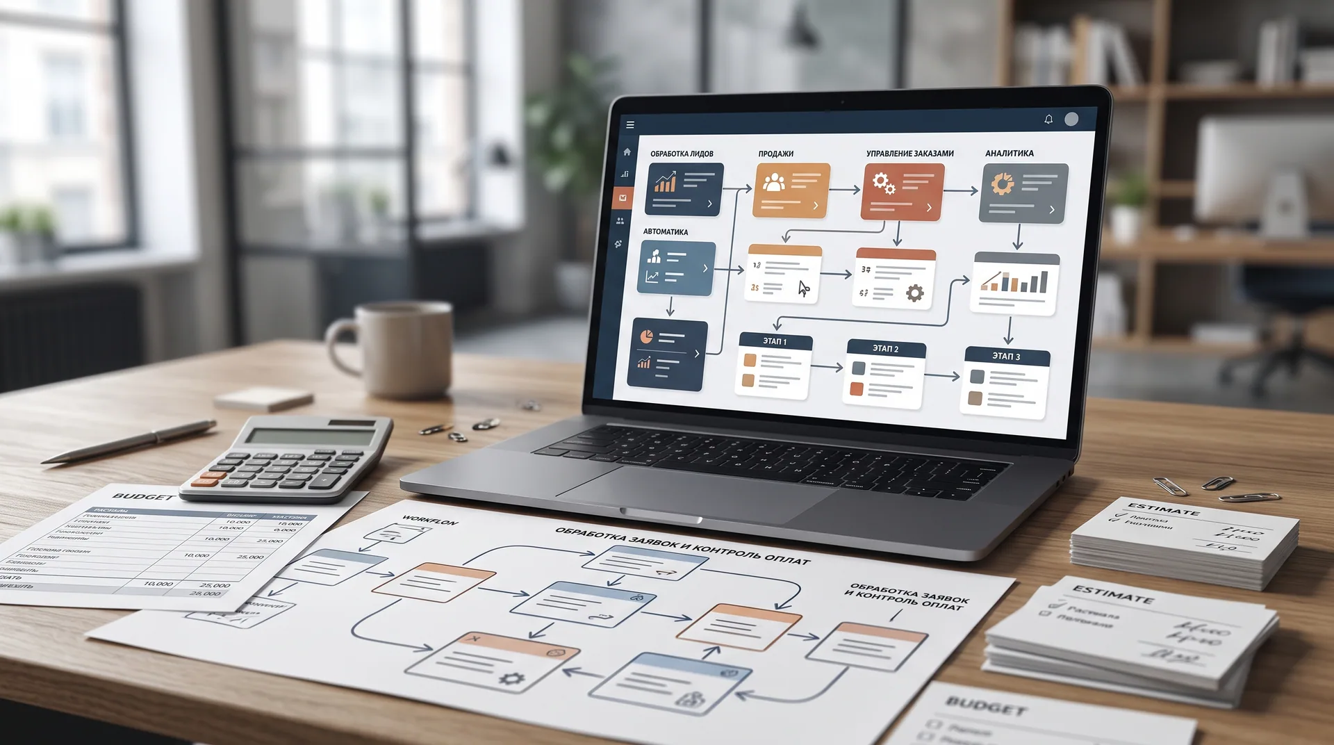 Рабочая сцена к материалу «Crm система для малого бизнеса: как привязать решение к бизнес-сценарию»