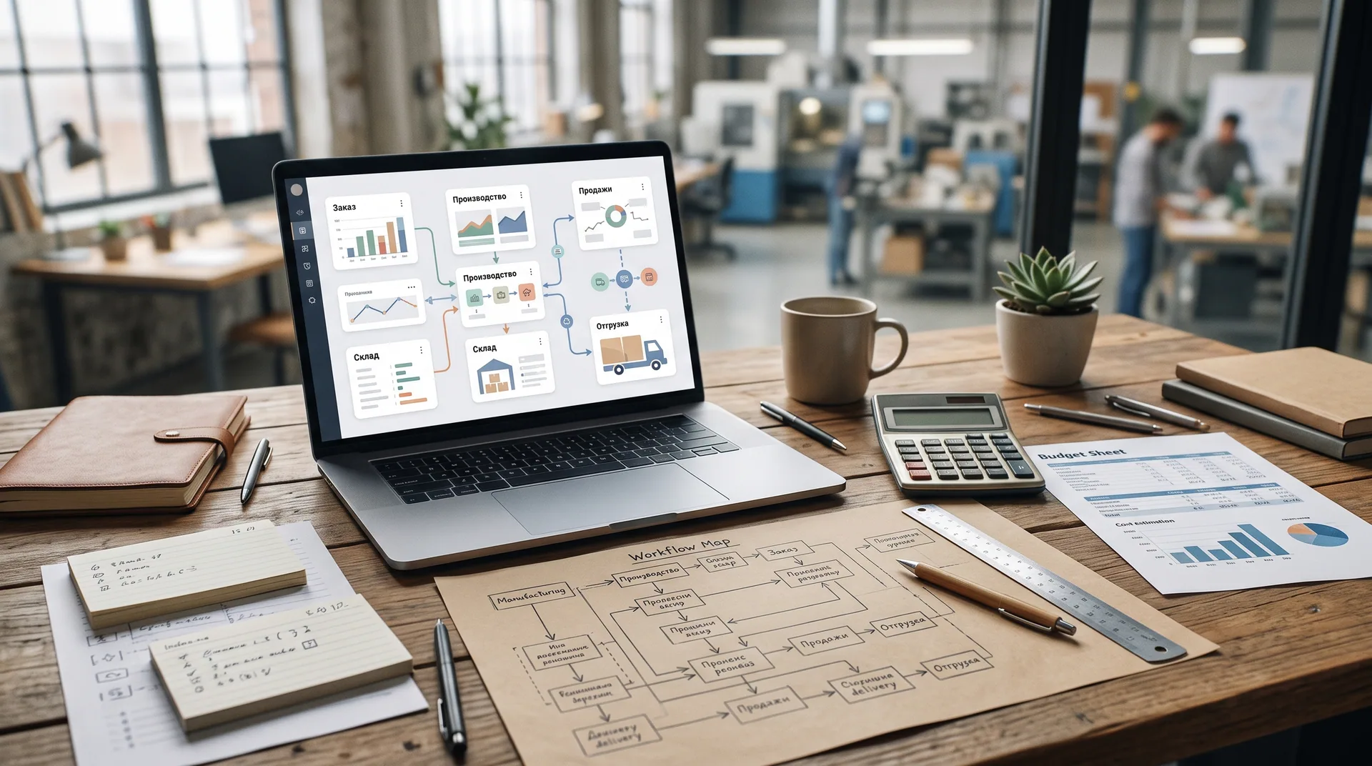 Рабочая сцена к материалу «Crm для производства и продаж: как привязать решение к бизнес-сценарию»